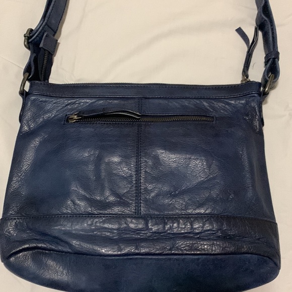 Fredsbruder soft leather handbag navy - Picture 10 of 11